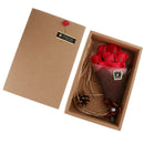 Artificial Soap Rose Eternal Flowers 7 Bouquets Valentines Gift Red