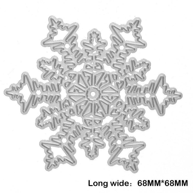 Snowflake Cutting Dies Stencils Scrapbook DIY Paper Card(6.8cm)