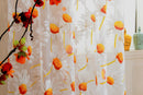 1x2M Sunflower Voile Window Burnt-Out Curtain Sheer Panel Tulle with Beads