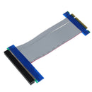 PCI-E 8X To 16X Riser Card Ribbon Extender Extension Cable Cord Adapter Tide