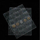 30 Classic Coin Collection Storage Album Page Folder Clear Pockets Holder 1Pc