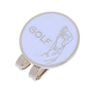 Golfer Pattern Magnetized Hat Clip Golf Ball Marker Clip On