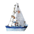 2Pcs Nautical Decor Mediterranean Wood Ornament Home Tabletop Party Decor E