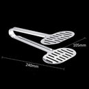 Stainless Steel Turner Tongs Kitchen Double Spatula Bread and Burger Tongs  Z2B2
