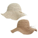 Women Summer Hats Sun Beach Panama Straw Hat Wide Wave Brim Folded Outdoor