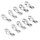 10pcs Alloy Hanging Snap Hook Keychain Buckle Carabiners Camping Hiking Tool