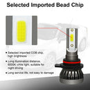 2PCS 9012 LED Headlight Conversion Kit High Low Beam 6000K IP68 YPS