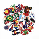 52pcs Classic National Flags Stickers Toys for Children In Countries Travel Map