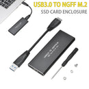 M2 NVME NGFF SATA SSD to USB 3.0 Portable External Drive Enclosure Case