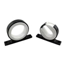 2 Packs Black Alloy Fishing Rod Rack Bracket Organizer  For Boat Kayak Yacht