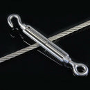 M4 Stainless Steel 304 Hook & Eye Turnbuckle Rope Tension Screws 30mm