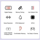 Bluetooth 5.0 Headset TWS Wireless Earphones Display In-Ear Compartment Cha E1G8