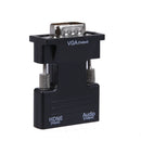 HDMI Female to VGA Male Converter with Audio Adapter Support 1080P Signal