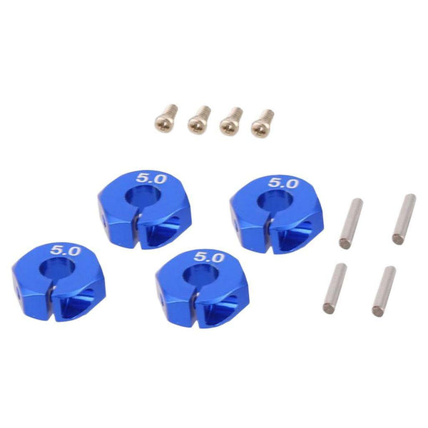 8Pcs/Set 1/10 Wheel Hex Drive 12mm w/ Pins Screws for Axial SCX10 HSP Blue