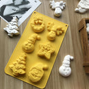 Silicone Mold Series Cake Mould Snowman Santa Handmade Soap Molds Wax MouldSEAU