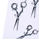 Makeup Mini Scissors Tattoo Arm Body Art Waterproof Temporary Tattoo Stickers&k