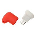 8G Cute Christmas Socks U Disk Flash Memory Stick USB 2.0 Drive Red & White