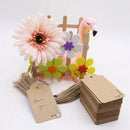 Kraft Paper Tags,100Pcs Heart Kraft Paper Gift Tags Craft Hang Tags with 10