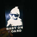 Car Reflective aterpoof Rear Door Reflective Car Stickers Baby on Board