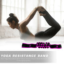 Yoga Resistance Band Indoor Gym Elastic Band Fitness Equipment (Rose Red)