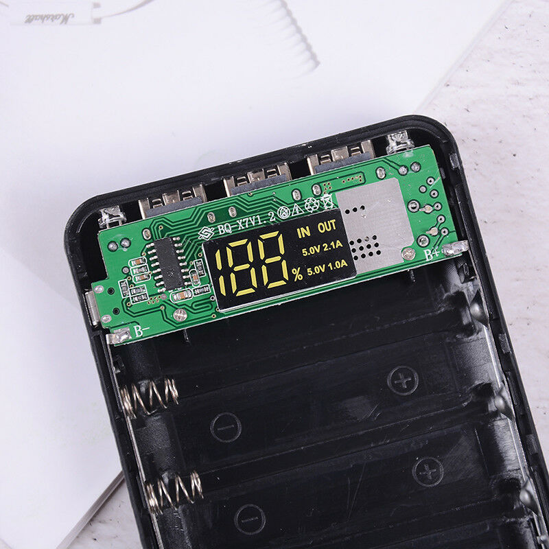 Mobile power bank case diy kit battery charger box 5V 2.1A 3USB 7X USB 18650  MO
