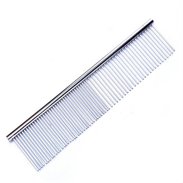 Pet Cat Dog Stainless Steel Double Row Teeth Grooming Hair Comb Brush Fur Rake