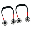 2x Mini Lazy Fan USB Cooling Neck Hanging Cooler Fitness Cycling Stylish Fan