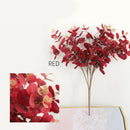 19inch Artificial Eucalyptus Leaves Branch Silk Leaves Green Wedding Decor Red