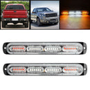 2PCS Car Truck LED Emergency Warning Hazard Strobe Bar Beacon Yellow_Whte