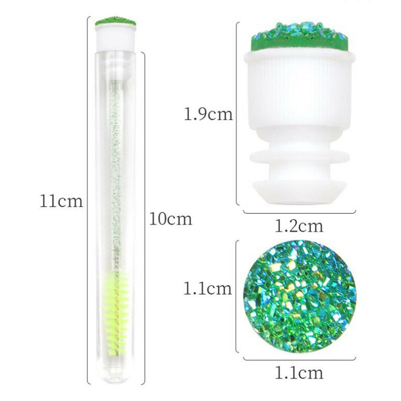 5x Disposable Mascara Brushes Spoolies Makeup with Empty Dust-proof Tube