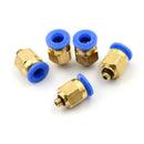 5PCS Male M5 - 6mm Straight Push in Fitting Pneumatic Push to Connect Air Hn