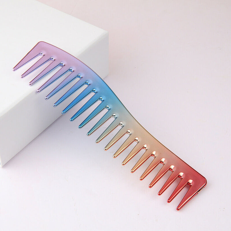 Anti-static Wide Tooth Comb Barber Heat Resistant for Curly Hair Colorful