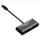 1X(Type-C To HDMI4Kx2K+VGA+USB2.0 With 3.5mm Audio Interface Conversion Cab