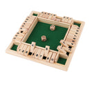 Digital Funny Puzzle Game for Party/Club/Family Game Shut The Box 4 Sided