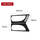 Pair Car Styling Carbon Fiber Front Door Interior Handle Cover Trims for LE X7D3