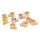 10 Pcs/Set Spring Pipe Clip Oil Water Air Tube Clamps Band Type Fastener B Ew