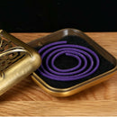 Retro Censer Burner Coils Incense Holder Buddhist Aroma Censer Chrysanthemum