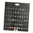 30 Set Of Durable Color Alloy Ear Studs For Christmas Birthdays