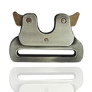Black Quick Side Release Metal Strap Buckle for Bags Luggage Webbing
