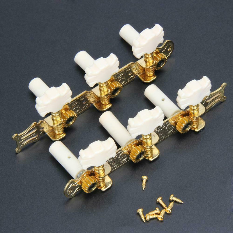 Classical Guitar String Button Three Connections Tuning Pegs