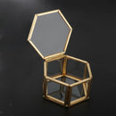 Glass Make-up Jewelry Storage Box For Trinket Perfumes Brooches Pins Women