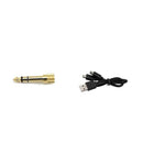 Wireless Microphone Headset Mic UHF Transmitter and Receiver USB Cable Adapter
