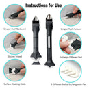 Window Glass Glue Angle Scraper Edge Adhesive Residue Caulk Tool Bathroom