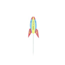 24pcs aviation robot rocket cake toppers favors cupcake toppers party decor AT3C