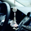 1x Car Rear View Mirror Pendant Crystal Hanging Ornament Car Interior Home Decor