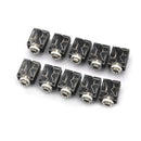 10Pcs 3.5mm Headphones Stereo Audio Socket Jack With nut 5 Pin PCB GVsp