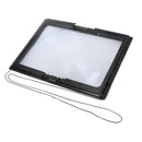 Reading 3X Magnifier Full Page Optical Magnifying Foldable A4 Large LED Lens