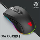 1X(Fantech X14 Gaming Mouse Wired Usb 7 Buttons 1.5M Rgb Light 11 Modes For
