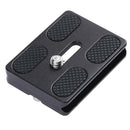 Quick Release Plate For Benro Tripod Ball Head Arca Swiss Compatible PU-50 Black