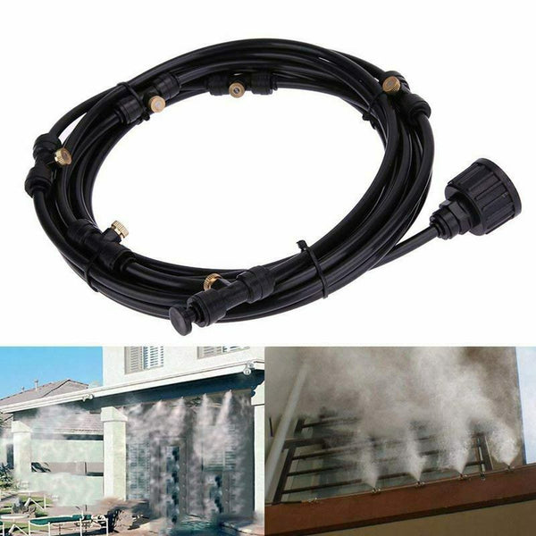6m hose 6pcs mist sprinkler Outdoor Garden Misting Cooling System Mist Nozz L1R7